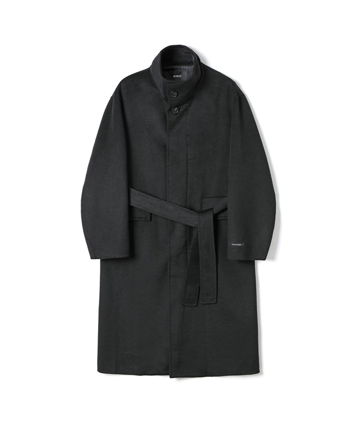 애드호크(ADHOC) 남성 하이넥 발마칸 롱 코트 (BLACK) (HBAHC13)