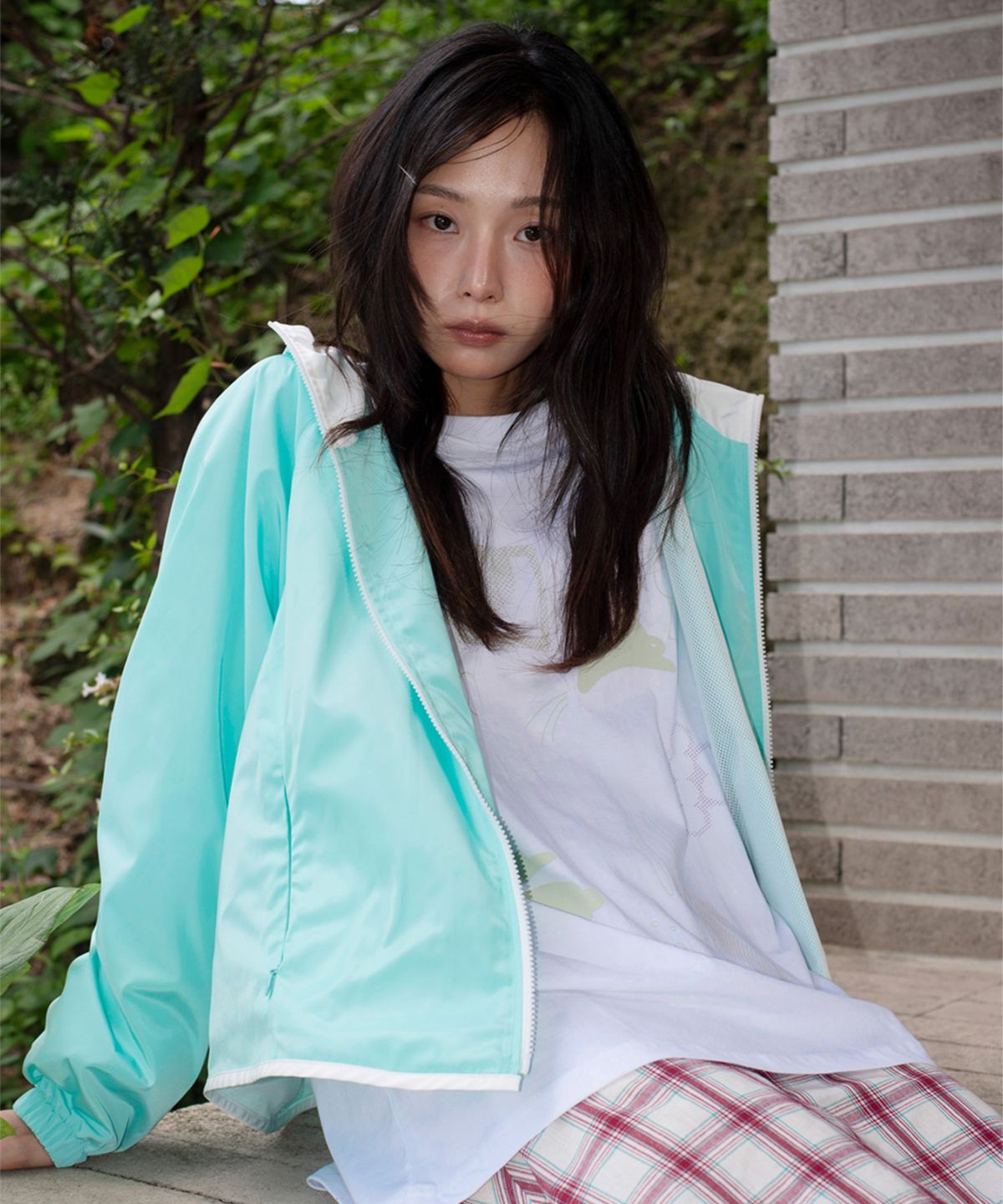 온스카(ONSKA) OVERSIZED HOODIE JUMPER (MINT)