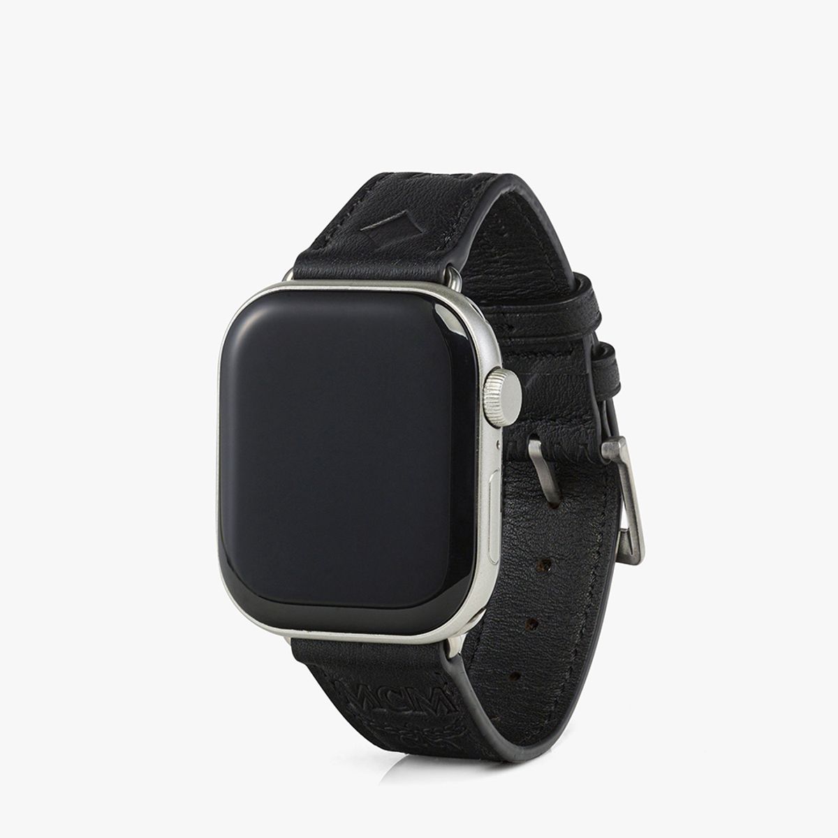 엠씨엠(MCM) 엠보스드 모노그램 레더 Apple Watch 밴드 MXZGSTT06BK