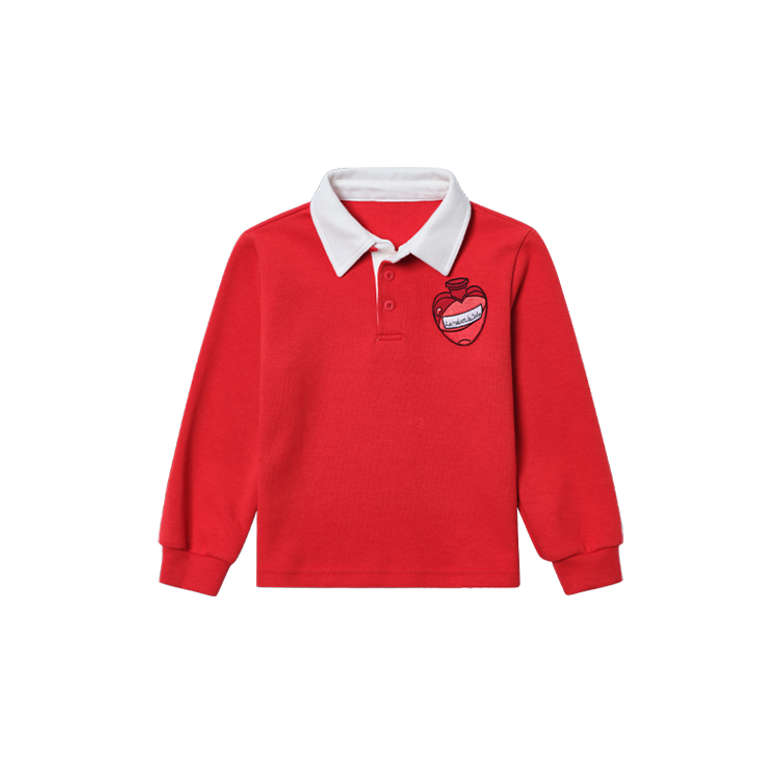 Simply DODO Rugby T Shirt (Red/White)_긴팔티셔츠