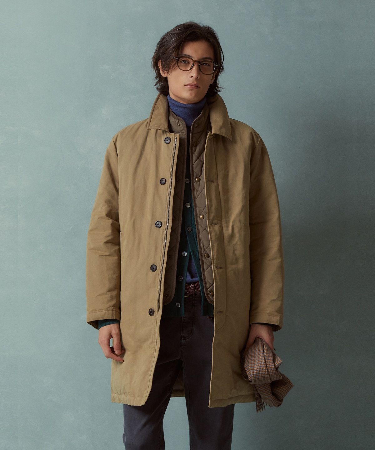 브룩스 브라더스(BROOKS BROTHERS) 디테처블 다운코트 (베이지) (BBOPMBF406)