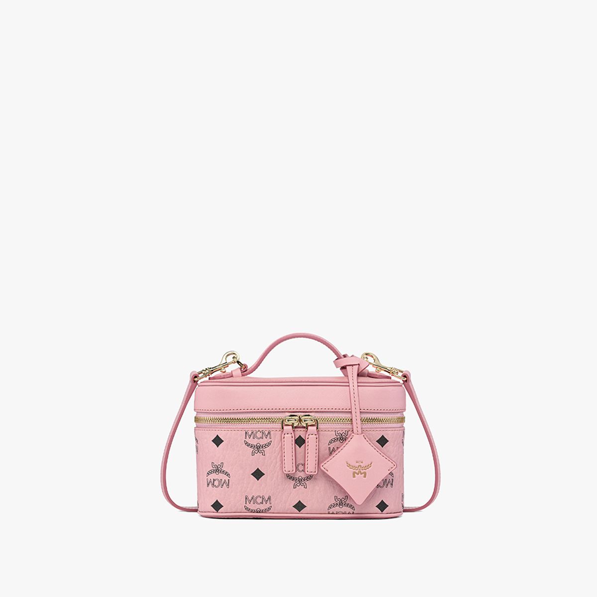 엠씨엠(MCM) Aren 비세토스 레더 믹스 베니티 케이스 MWRGSTA02PZ