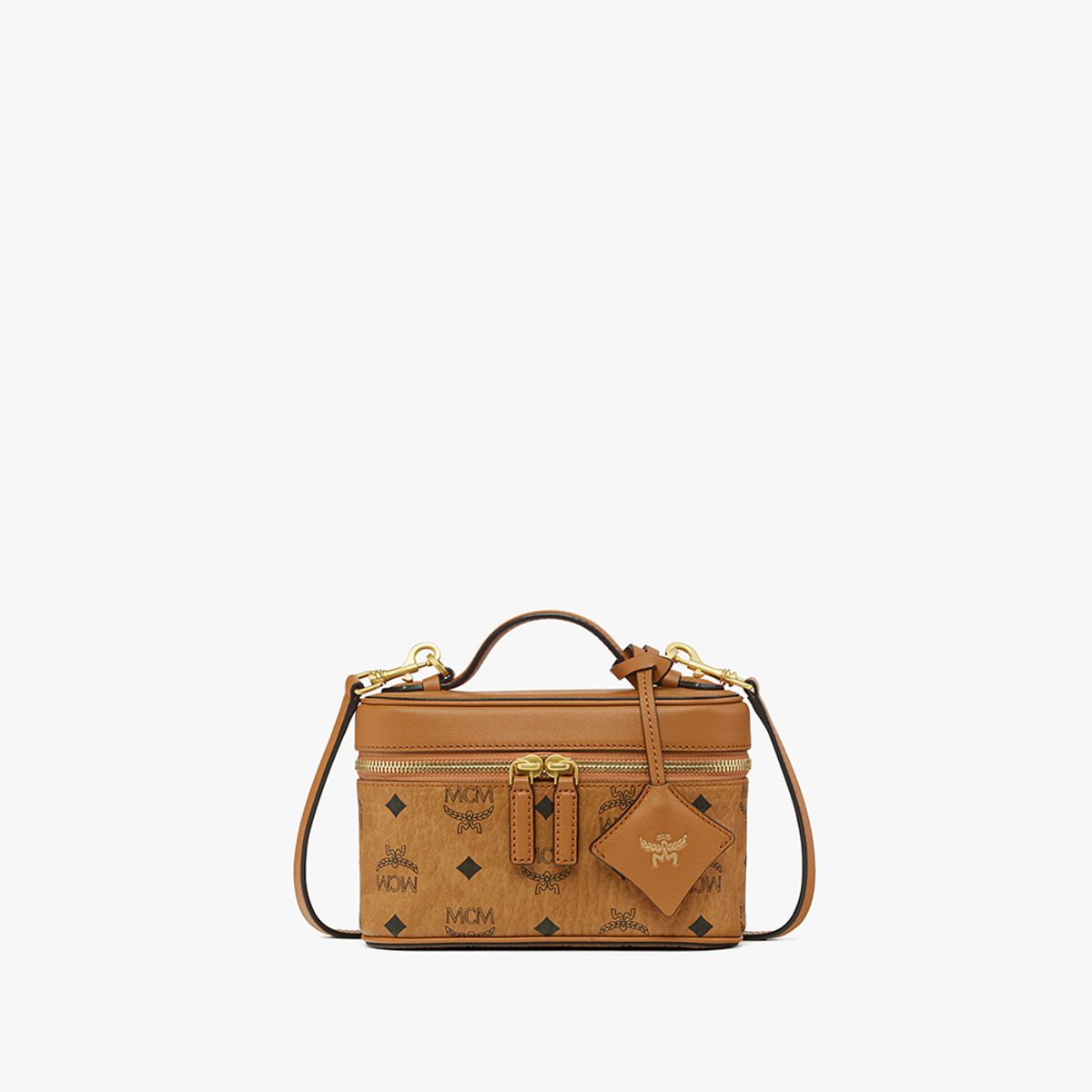 엠씨엠(MCM) Aren 비세토스 레더 믹스 베니티 케이스 MWRGSTA02CO