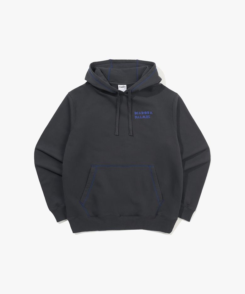 [DIADORA by PALMES] 레거시 후드티셔츠 GREY