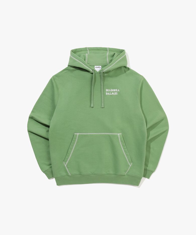 [DIADORA by PALMES] 레거시 후드티셔츠 GREEN