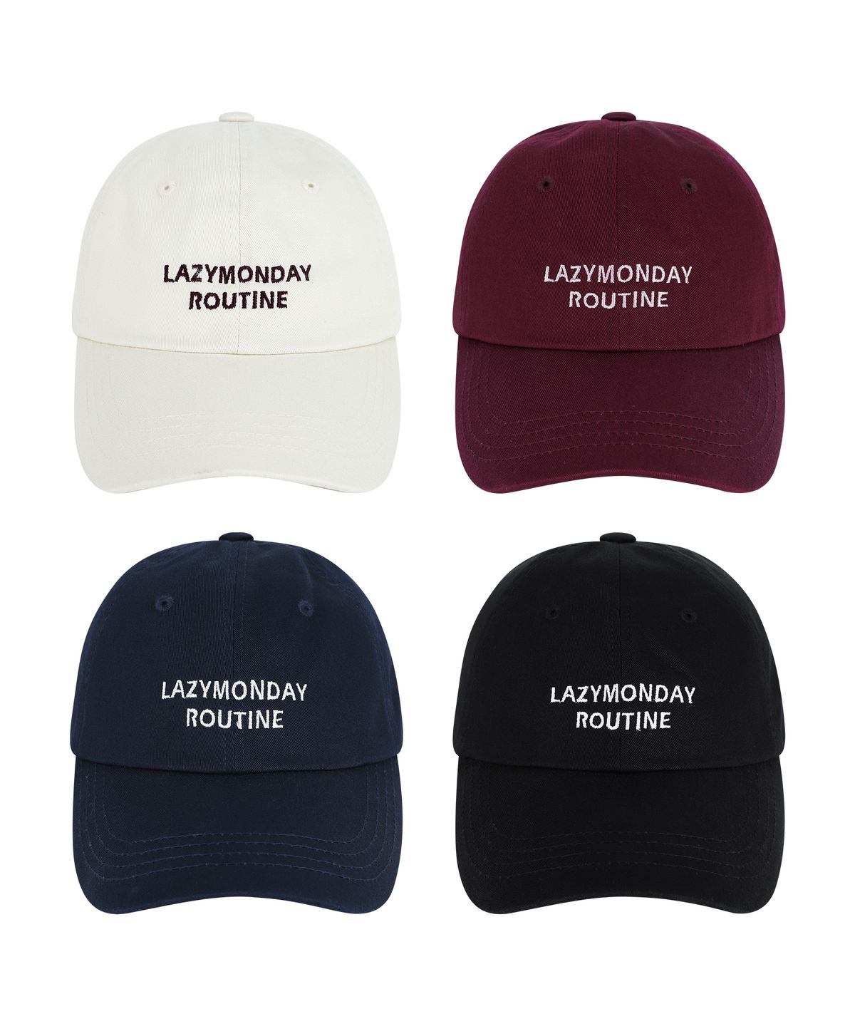 엘엠알(LMR) 베이직 레터링 로고 볼캡 (4Colors)