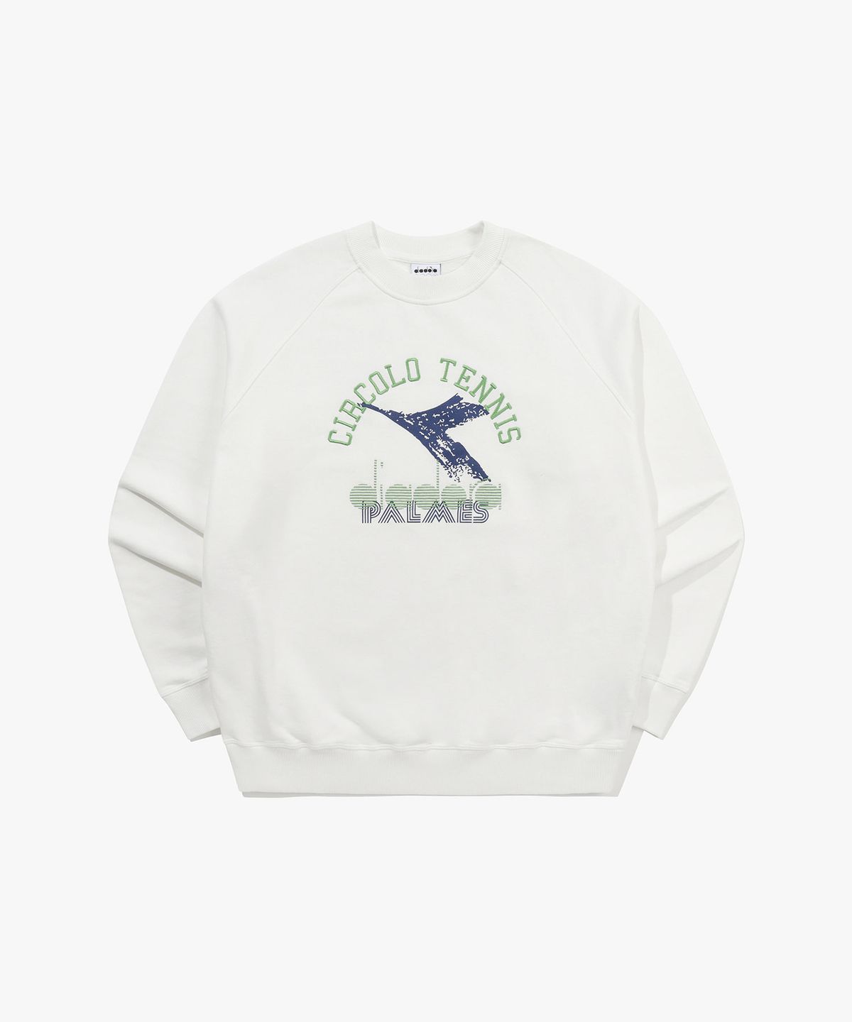 디아도라(diadora) [DIADORA by PALMES] 레거시 스웻셔츠 WHITE