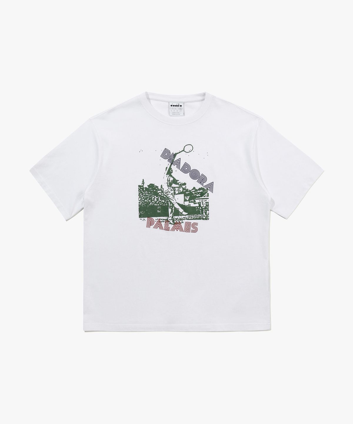 디아도라(diadora) [DIADORA by PALMES] 레거시 그래픽 반팔 티셔츠 WHITE