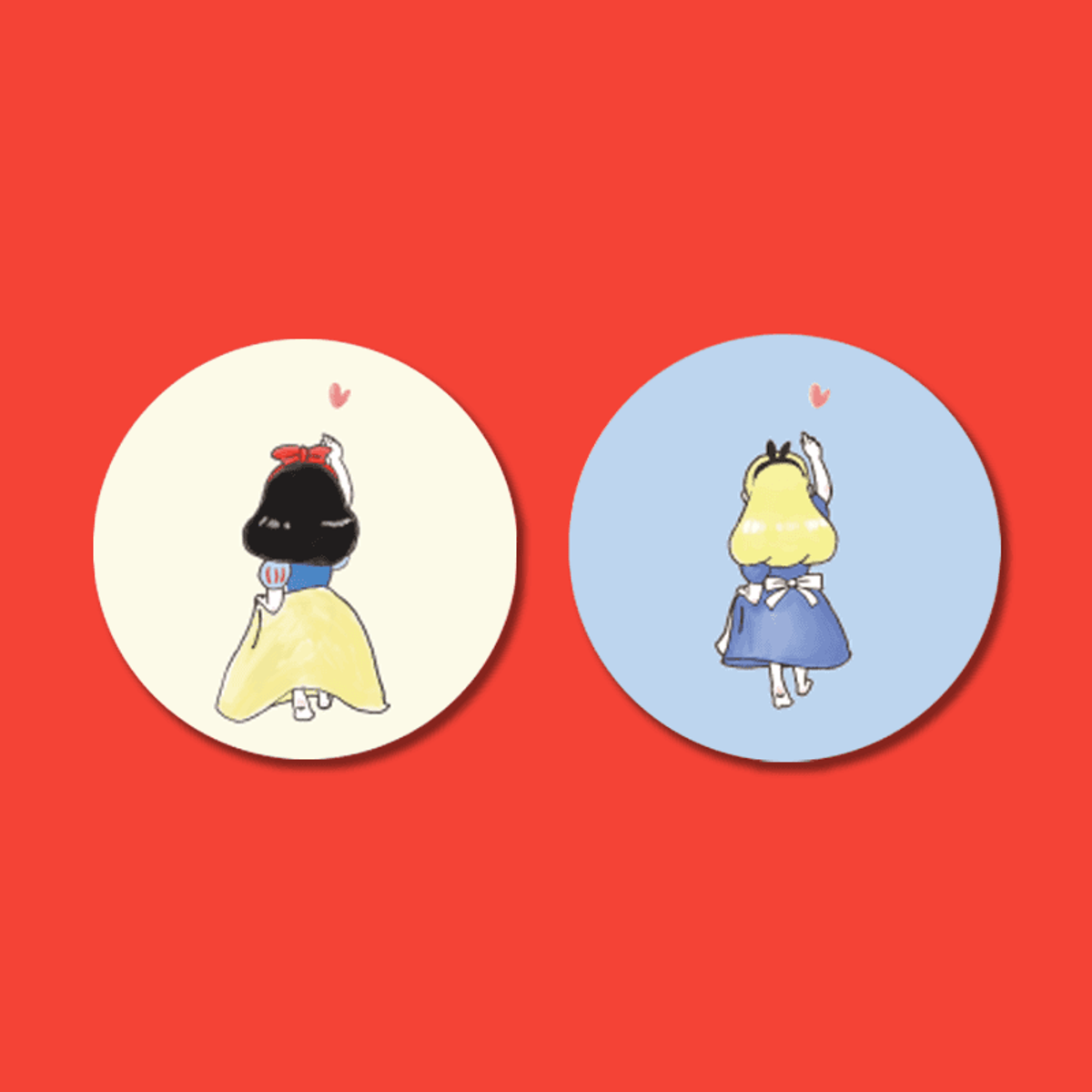 아칸(AKAN) 러브리 백설공주와앨리스 그립톡/스마트톡/거치대
