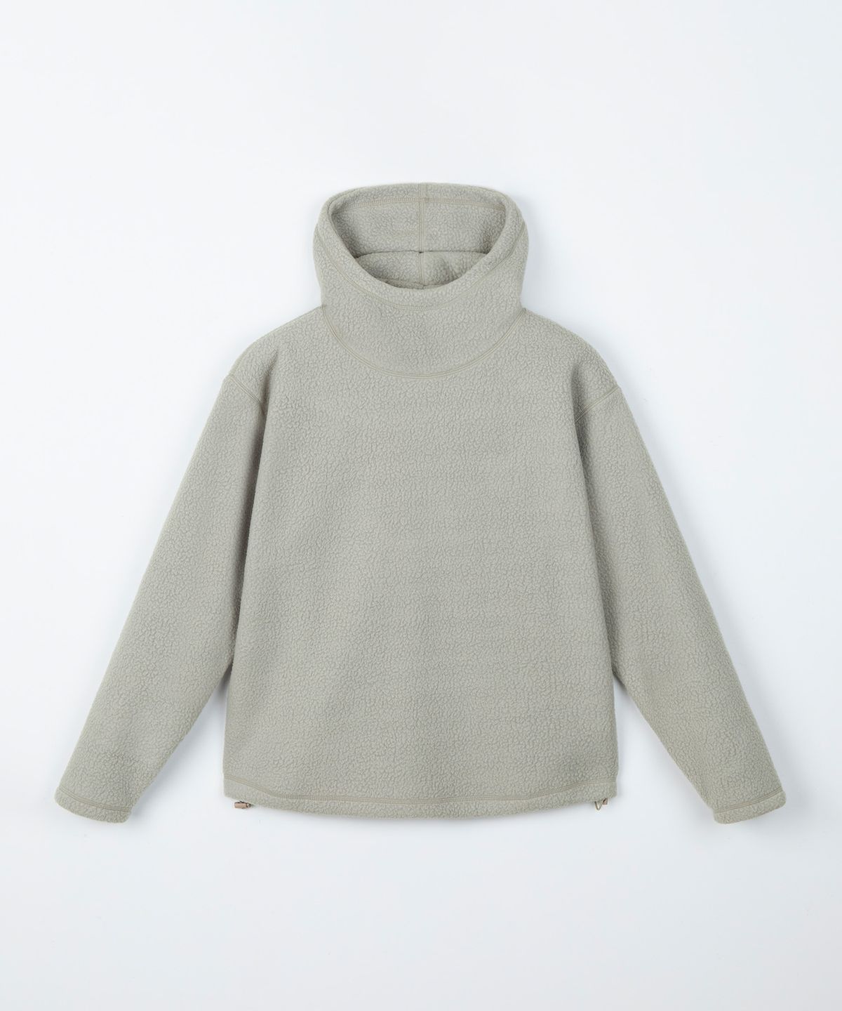 디앤드퀘스천(THEENDQUESTION) Fleece hooded t-shirt / BEIGE