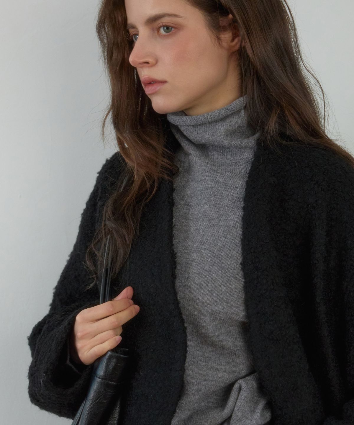 힐리오트(HEALIOTE) WHOLE GARMENT POLA KNIT_GREY