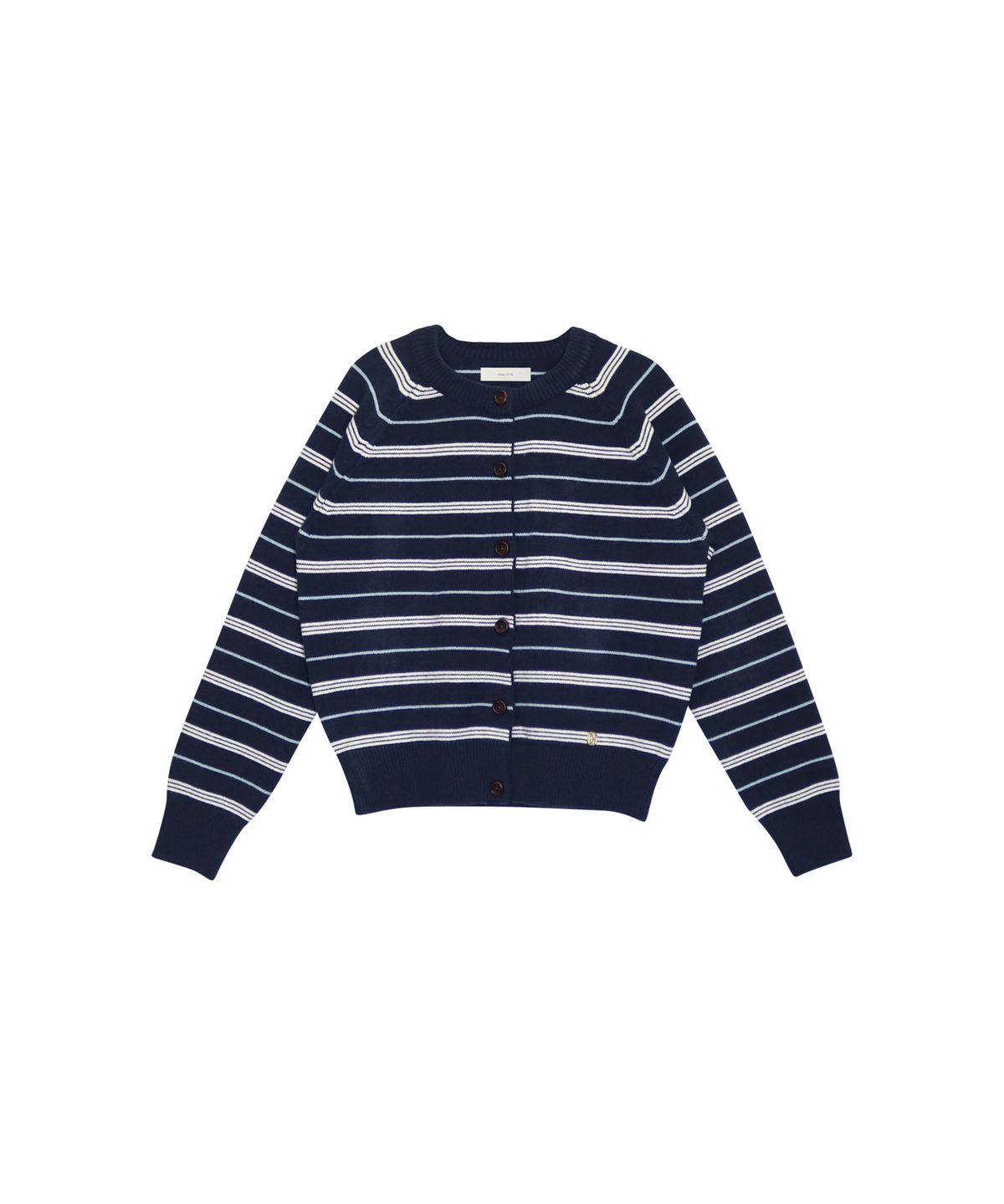 힐리오트(HEALIOTE) COZY STRIPE CARDIGAN_NAVY