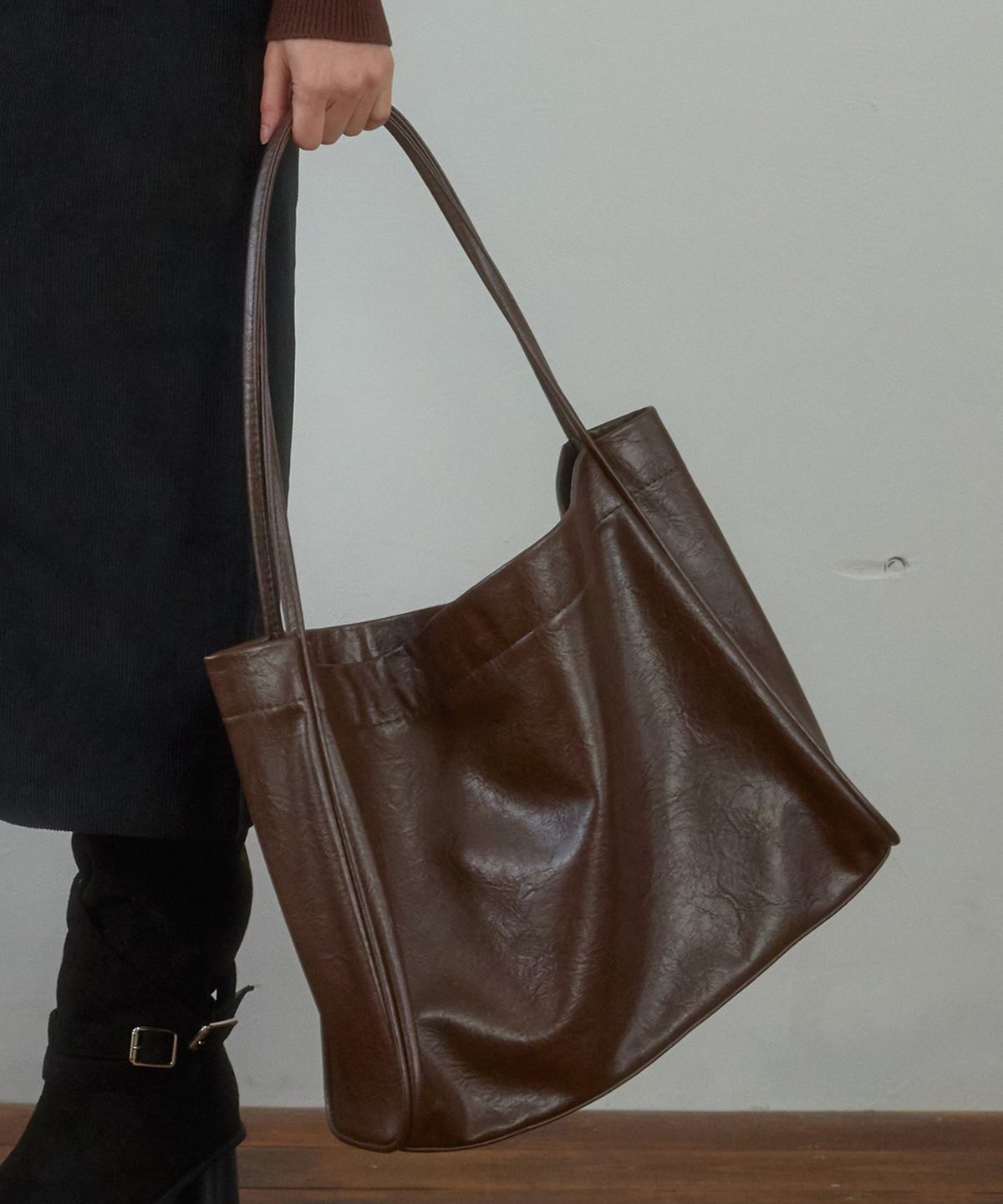 힐리오트(HEALIOTE) HEAL BASIC LAPTOP TOTE BAG_BROWN