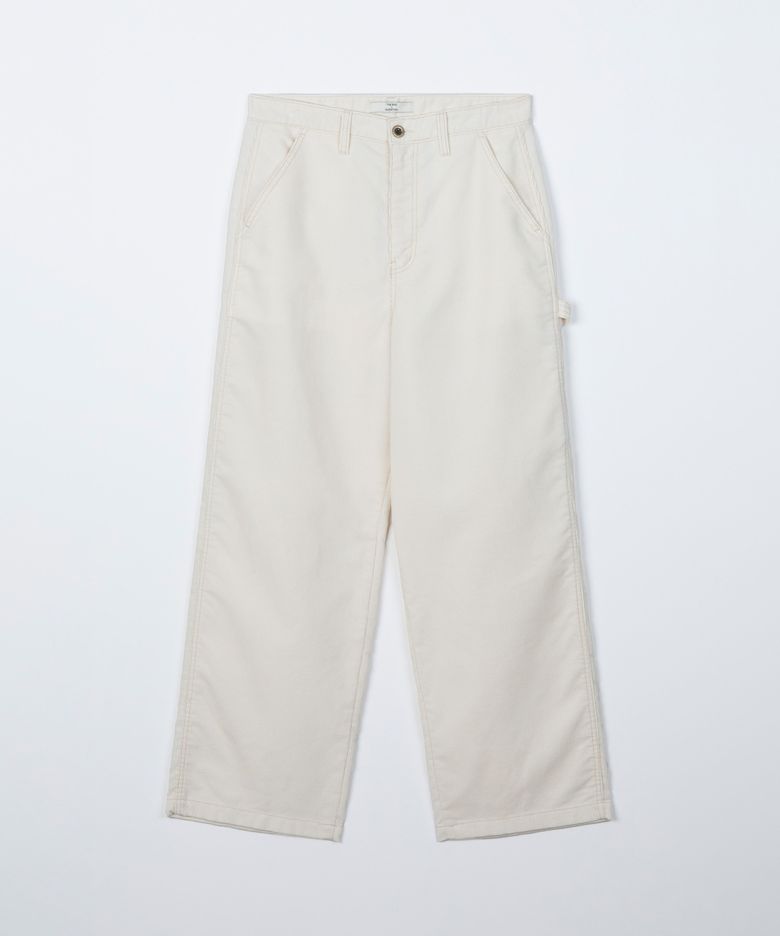 Washed corduroy pants / IVORY