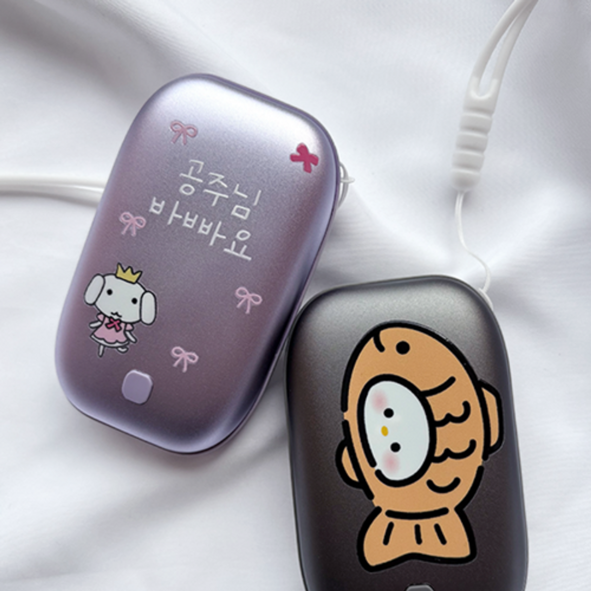 이레케이스앤굿즈(IRECASEGOODS) 귀여운 전자핫팩 양면 손난로 보조배터리겸용 5200mAh 충전식