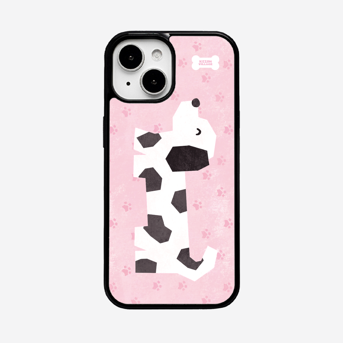 케짐 빌리지(KEZIM VILLAGE) PUPPY PINK case (glass bumper)