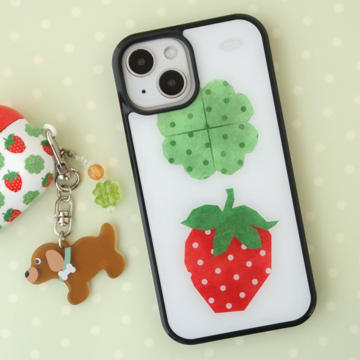 케짐 빌리지(KEZIM VILLAGE) BIG RED STRAWBERRY case (glass bumper)