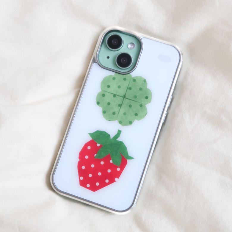 [+iPhone 18 시리즈] BIG RED STRAWBERRY case (Silver bumper)