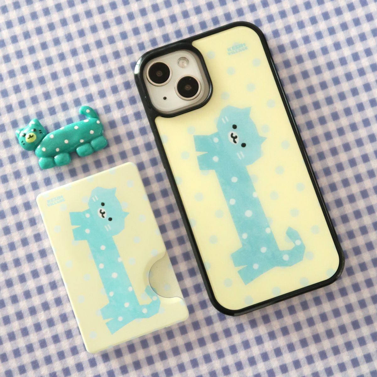 케짐 빌리지(KEZIM VILLAGE) KITTY LEMON case (glass bumper)