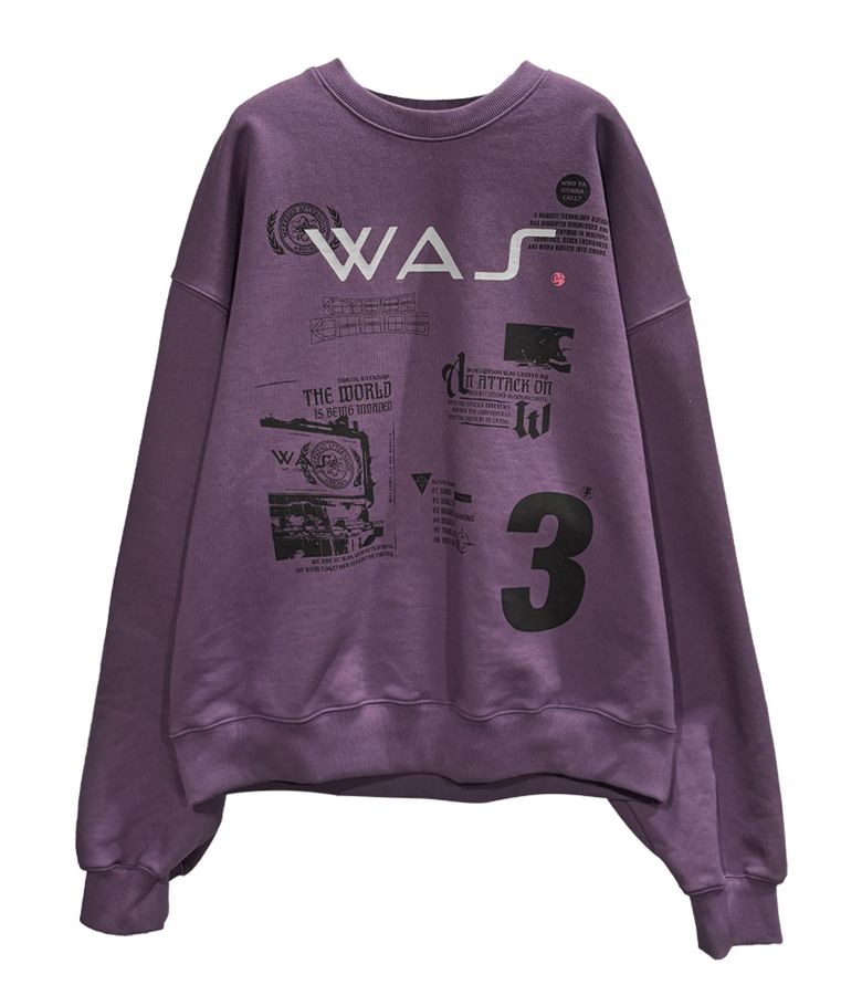 스타 WAS 크루넥 (PURPLE)