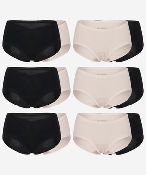 블랙&베이지 데일리 세트 2Pack (12개입)