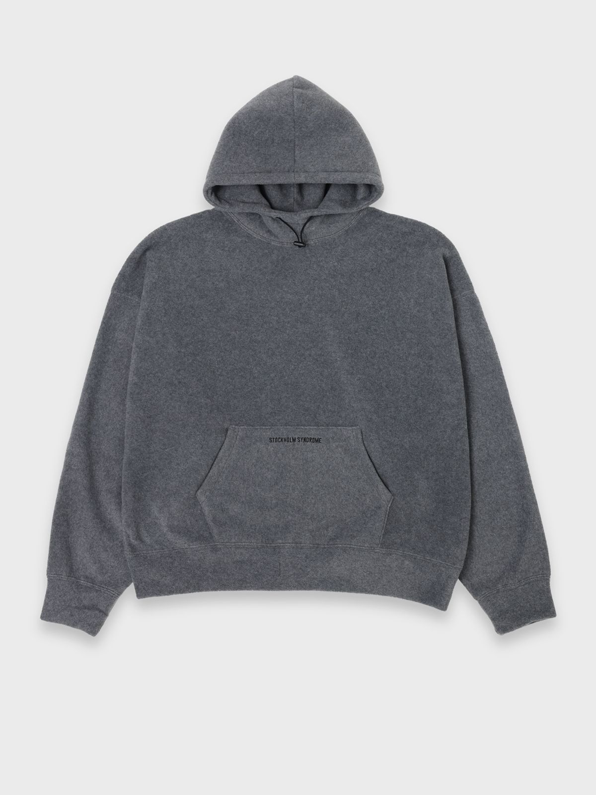 스톡홀름 신드롬(STOCKHOLM SYNDROME) 후리스 후디 - 차콜