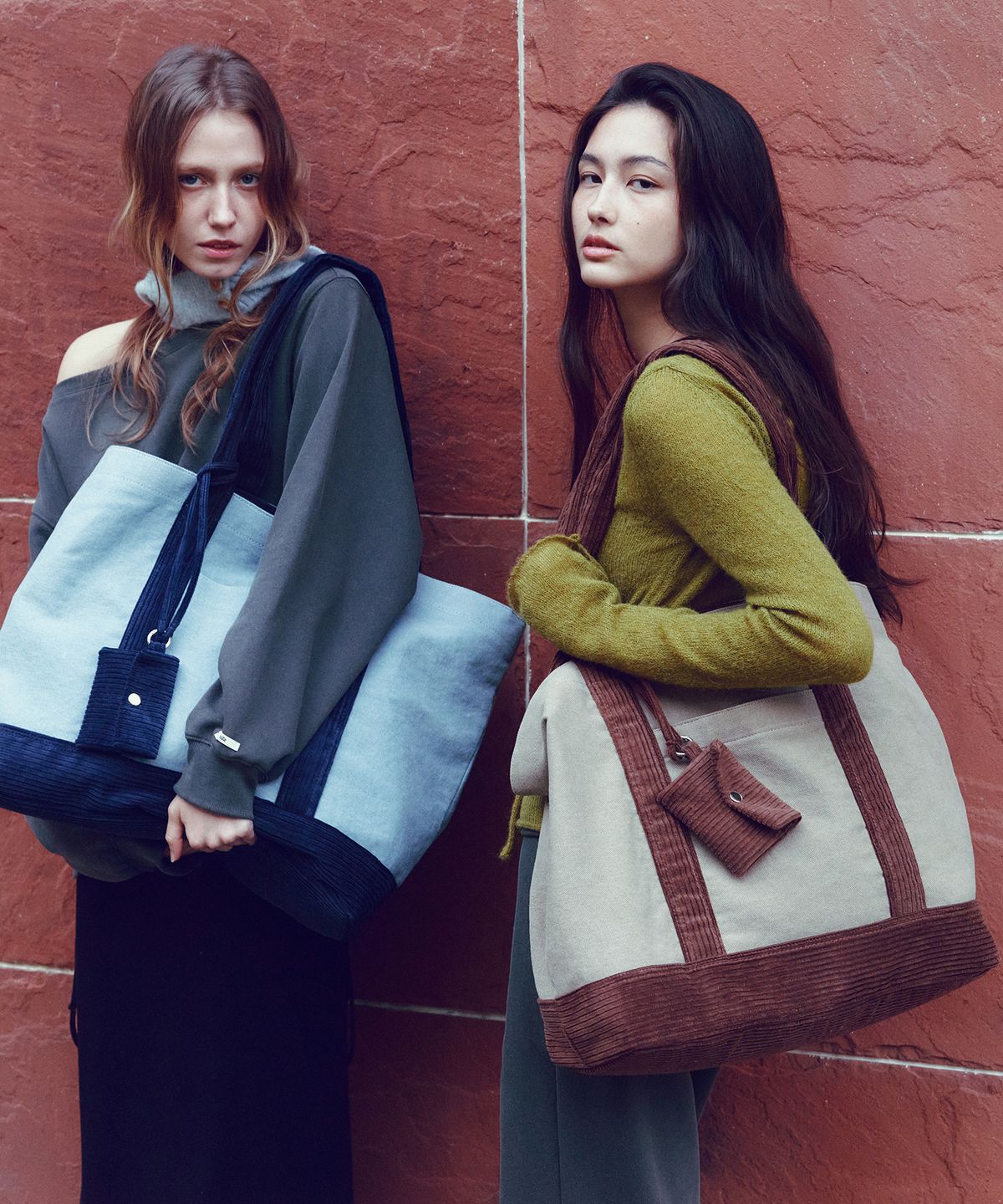 씨타(CITTA) Corduroy Canvas Big Shopper Bag_CTA938(Beige)