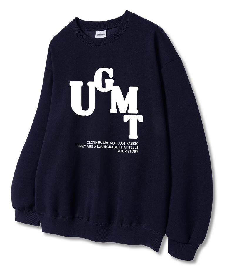 UGMT원 쭈리 맨투맨 티셔츠 네이비