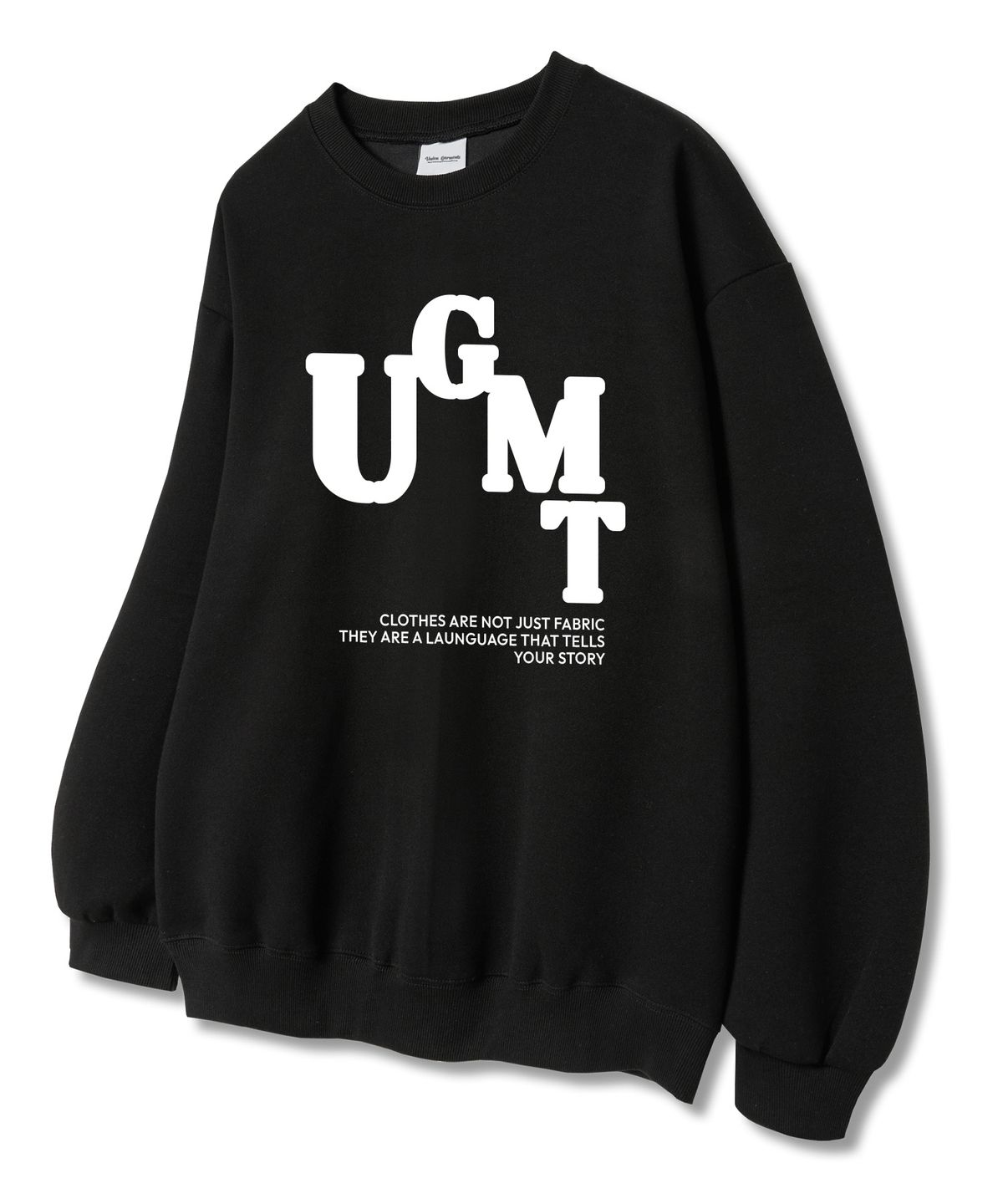 유니온가먼츠(UNION GARMENTS) UGMT원 쭈리 맨투맨 티셔츠 블랙
