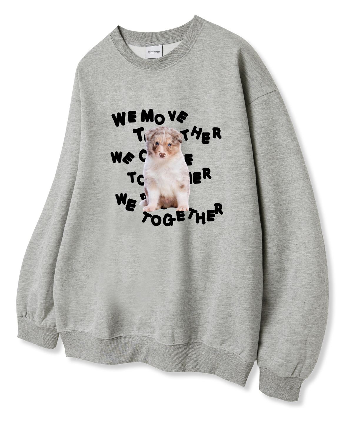 유니온가먼츠(UNION GARMENTS) 위무브독 쭈리 맨투맨 티셔츠 그레이
