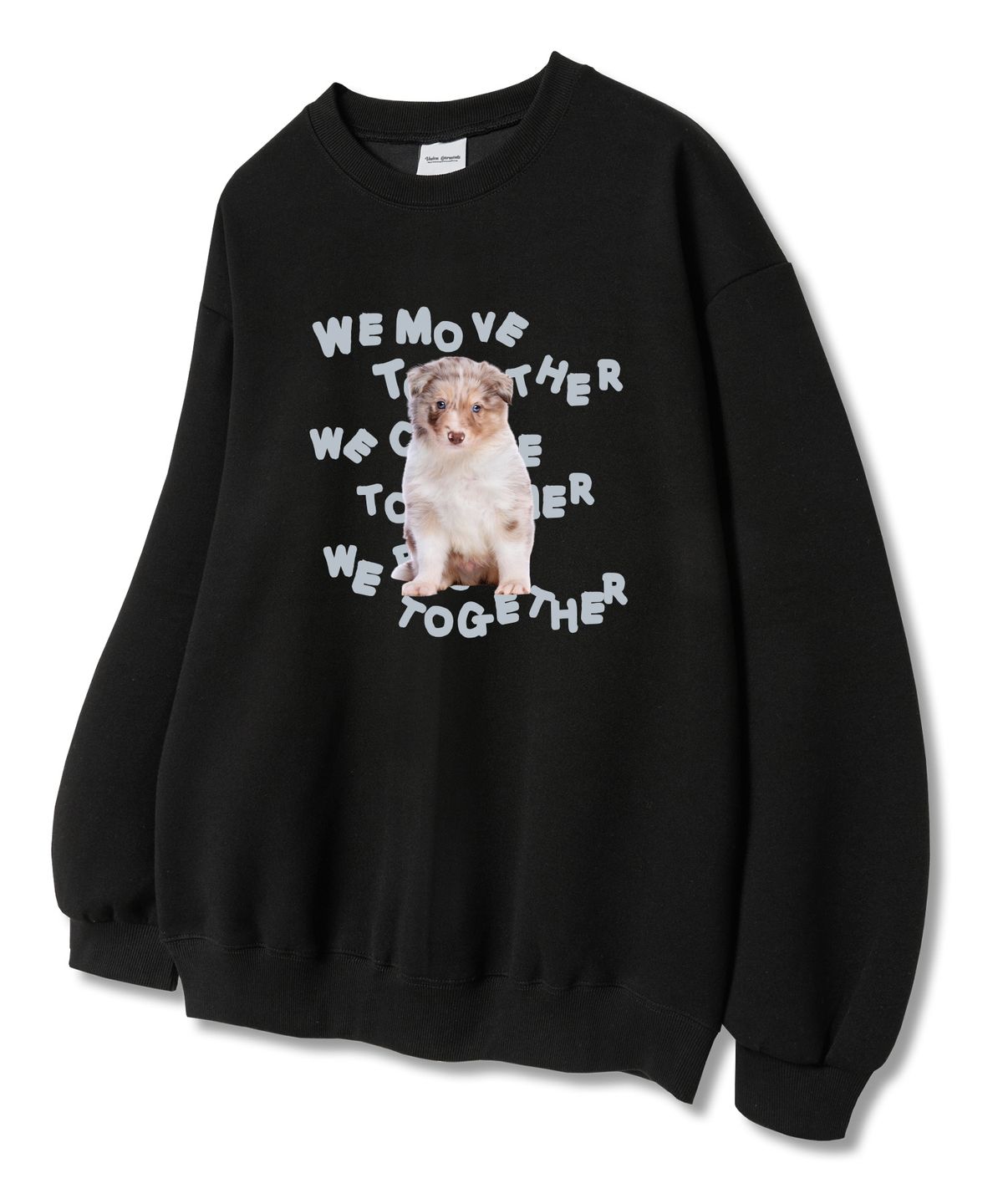 유니온가먼츠(UNION GARMENTS) 위무브독 쭈리 맨투맨 티셔츠 블랙