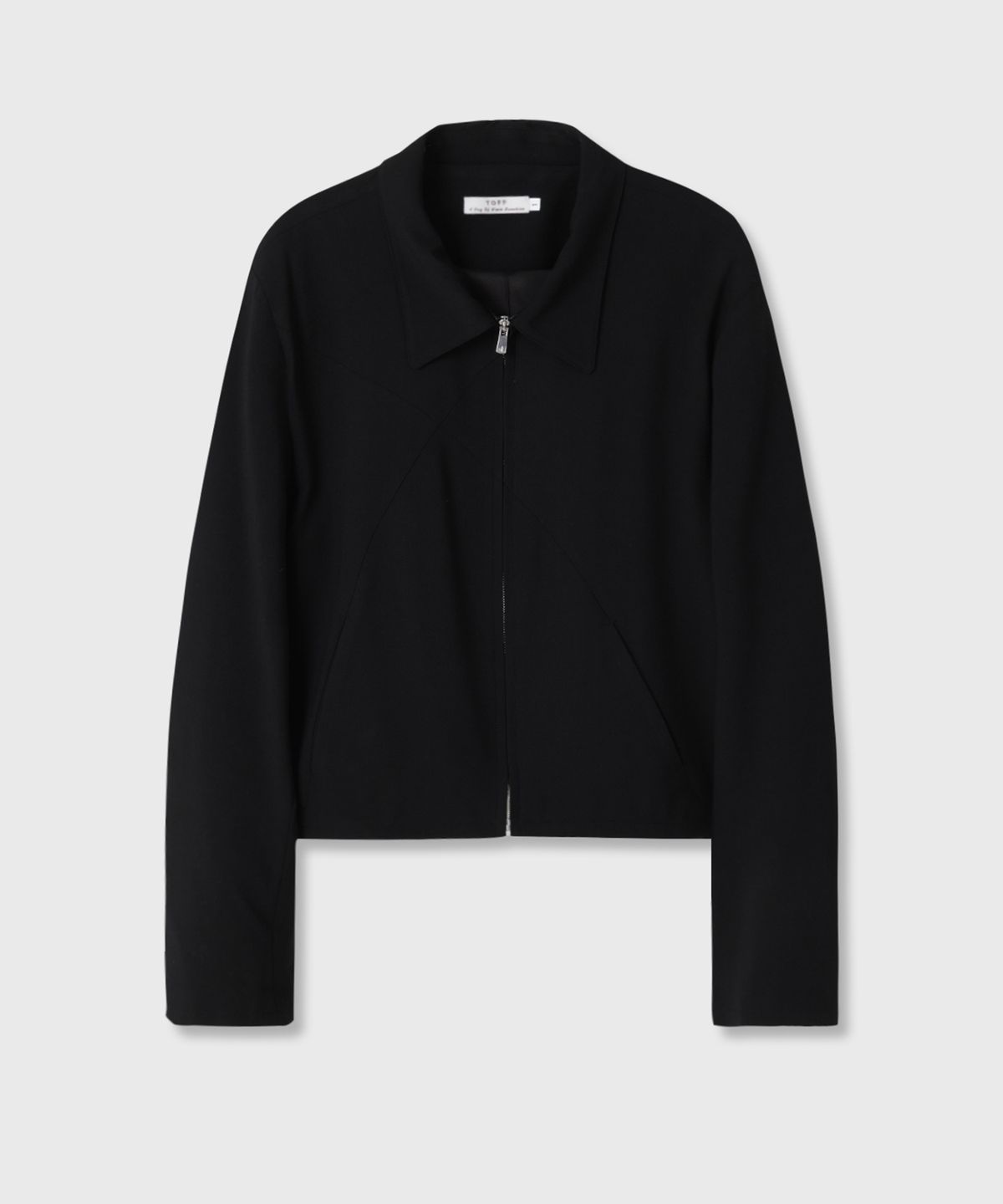 토프(TOFF) Line crop jacket (Black)