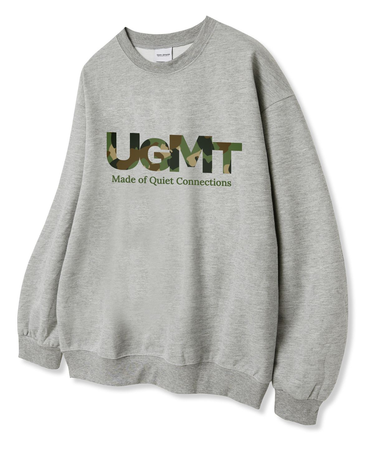 유니온가먼츠(UNION GARMENTS) 메이드오브 쭈리 맨투맨 티셔츠 그레이