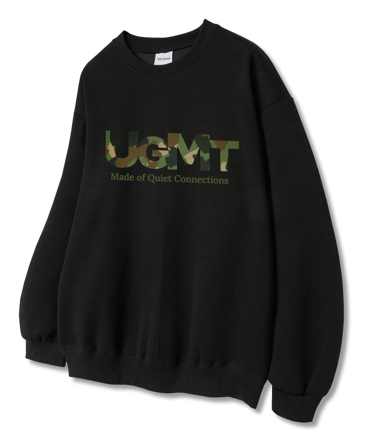 유니온가먼츠(UNION GARMENTS) 메이드오브 쭈리 맨투맨 티셔츠 블랙