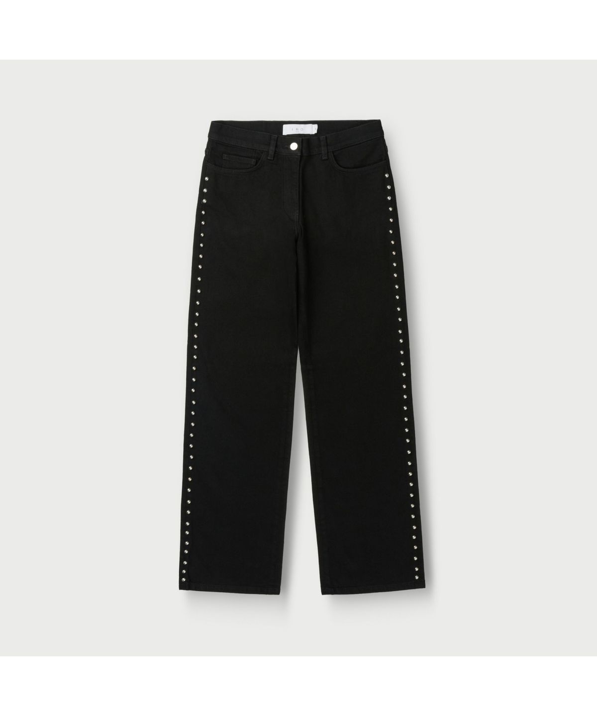 이로 우먼(IROWOMEN) THESS 스터드 데님 팬츠 IOPDW25106BKX