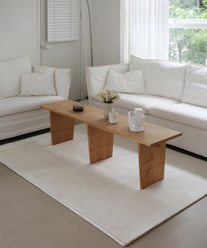 데이턴 단모 사계절 미끄럼방지 먼지없는 카페트  러그