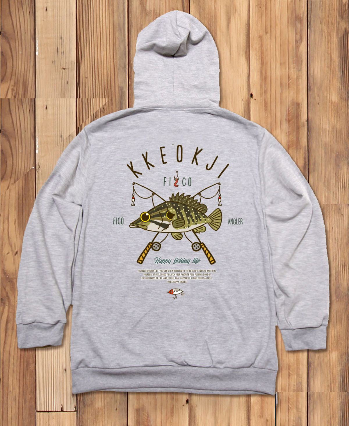 돌돌(DOLDOL) FICO-HOODY-252 익스트림 낚시 브랜드 피코앵글러 쏘가리 후드티