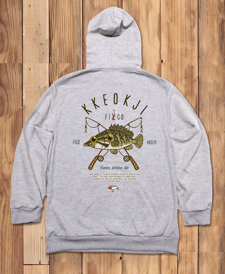 FICO-HOODY-252 익스트림 낚시 브랜드 피코앵글러 쏘가리 후드티