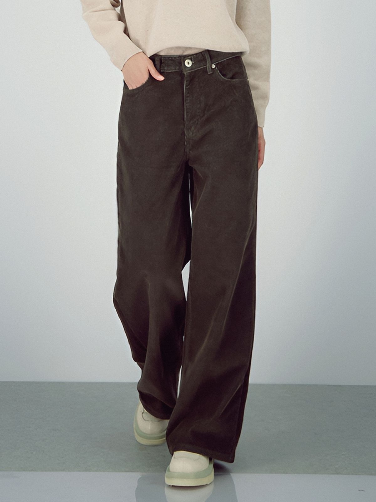 아쿠드(ACUD) Corduroy Structure Pants _Khaki