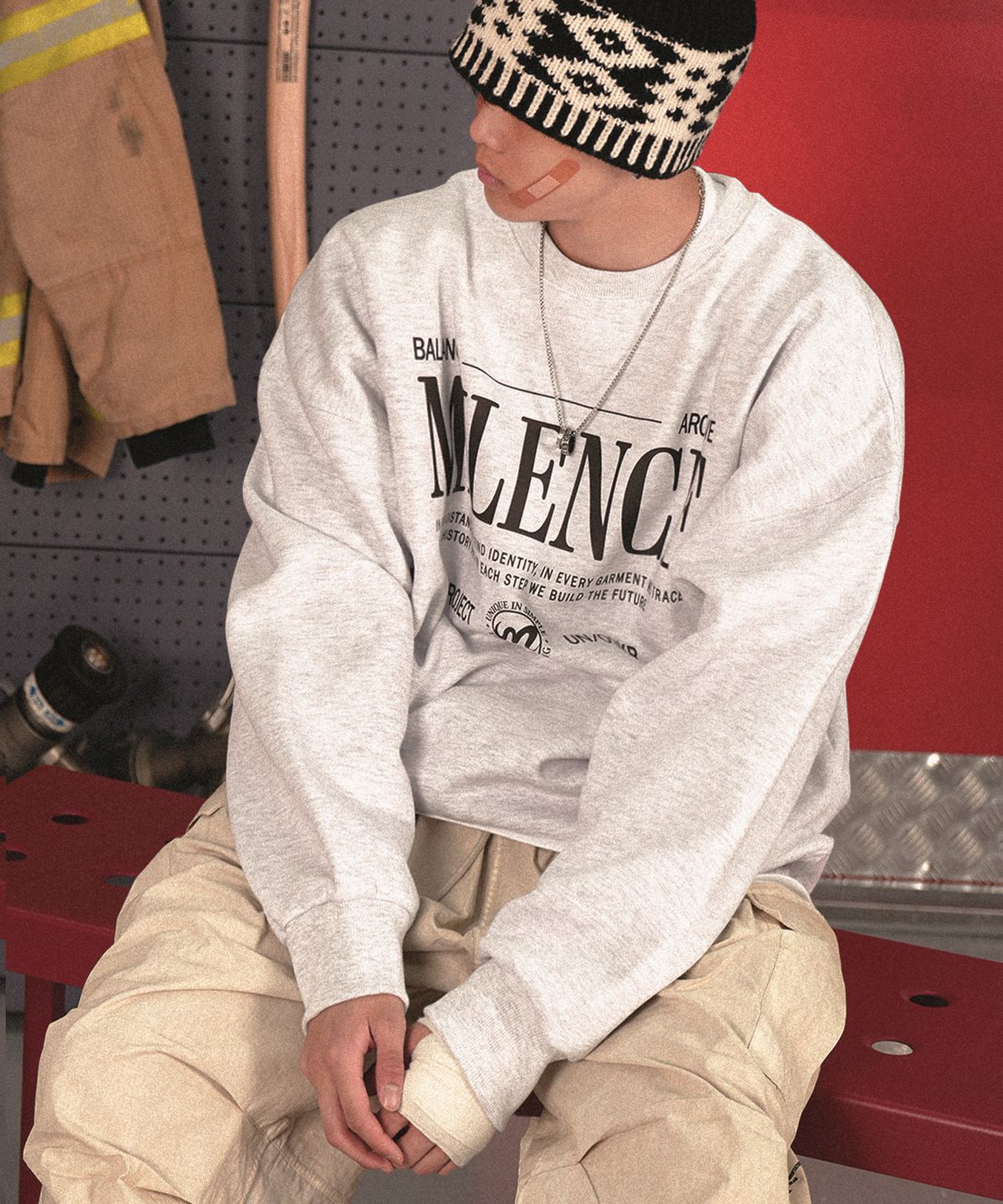 더마일(THEMILE) MILENC SWEAT MTM_OATMEAL