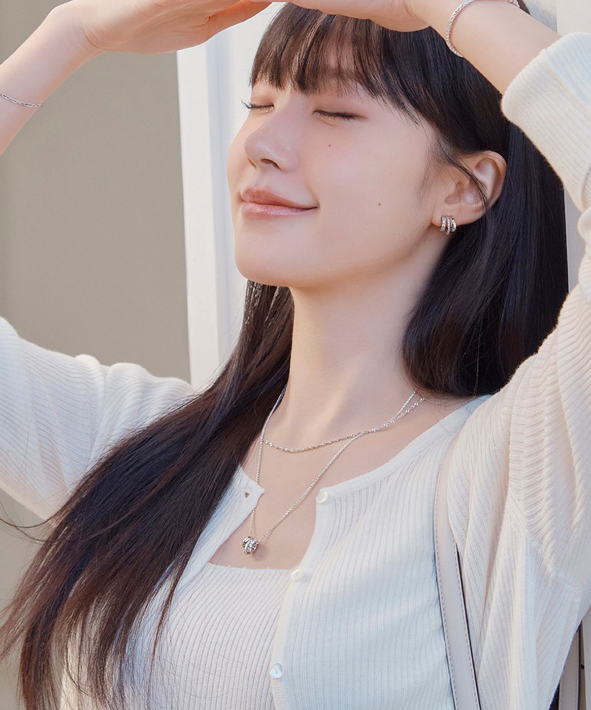 스톤헨지(STONEHENGE) FLOVER 실버 목걸이 SA25D30J