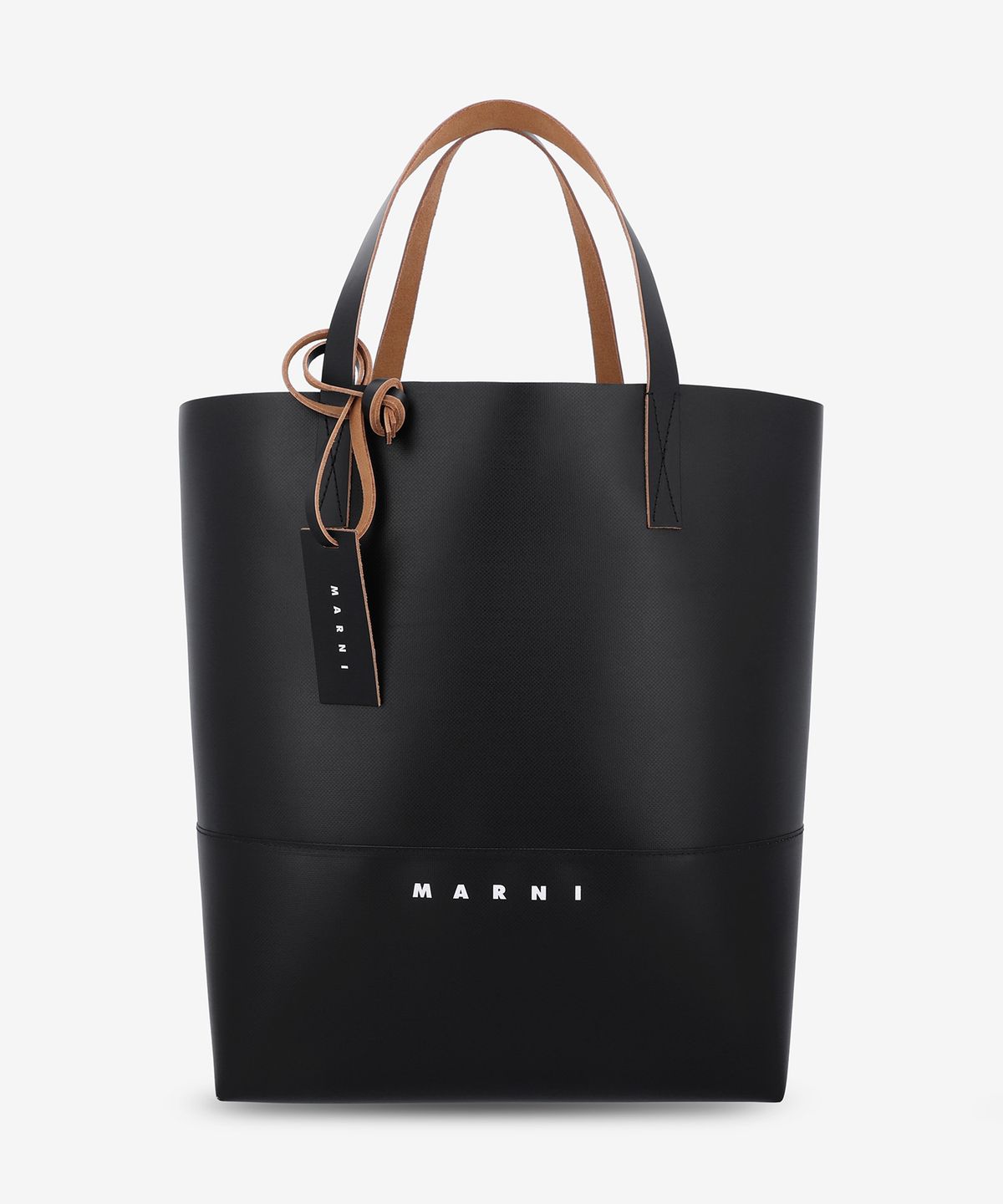 마르니(MARNI) 트리베카 N/S 쇼퍼백 - 블랙 / SHMQ0037A1P576900N99