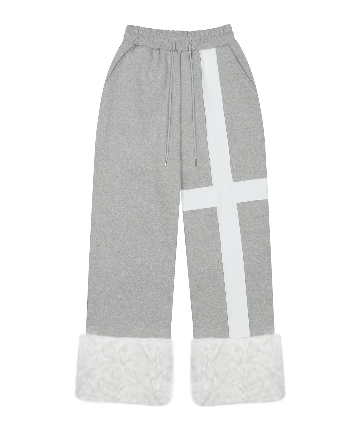 러브이즈트루(LUVISTRUE) EV FUR TRIM TRAINING PANTS(GRAY)