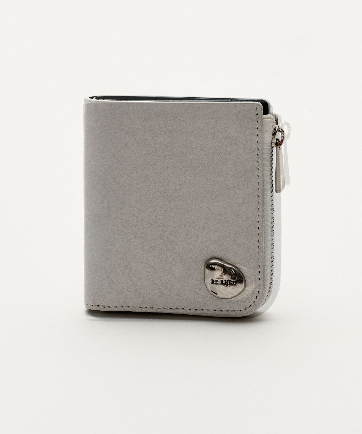 리이(RE RHEE) SOFT ZIP WALLET FOG