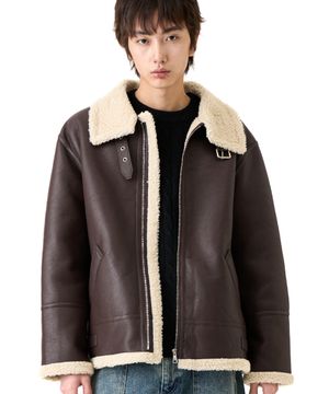 비더블유 쉐어링 무스탕 GKDJP15 (BROWN)