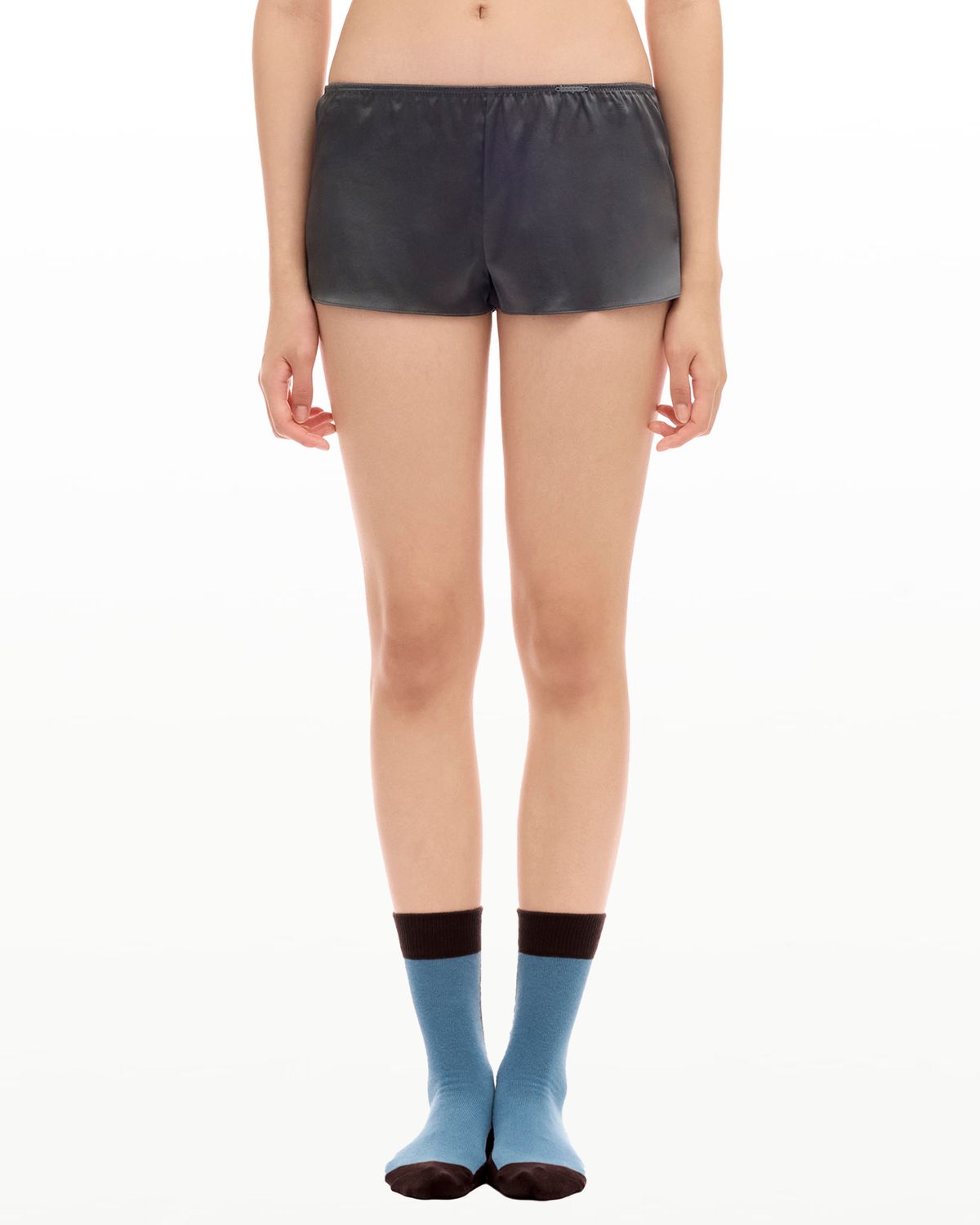 후포(HOOPOE) love silk boy shorts_deep forest