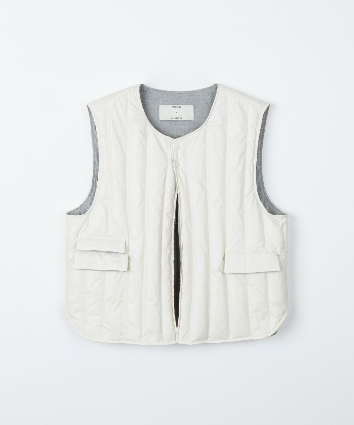 디앤드퀘스천(THEENDQUESTION) Duck down quilting vest / IVORY