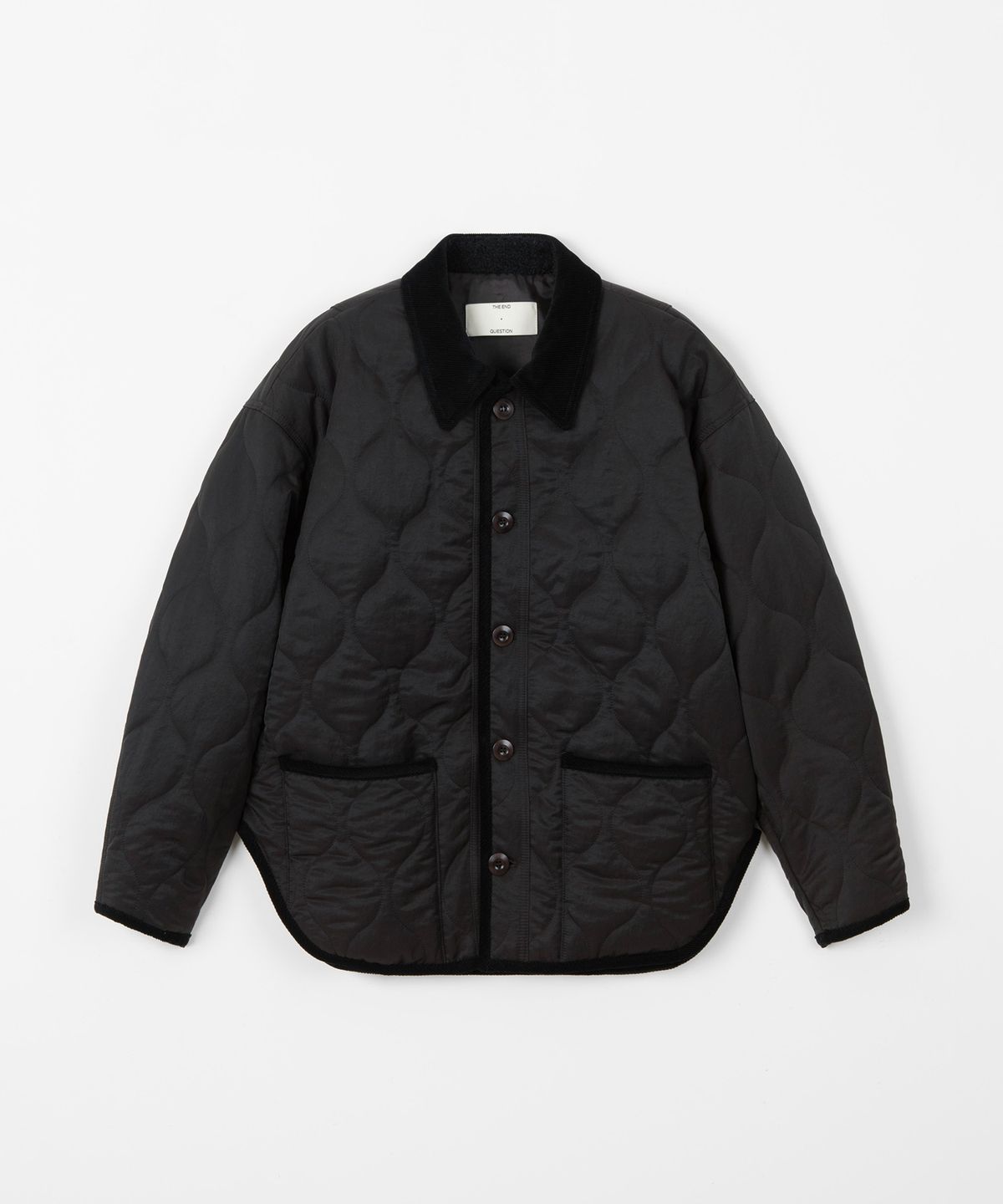 디앤드퀘스천(THEENDQUESTION) Quilting half jacket / BLACK