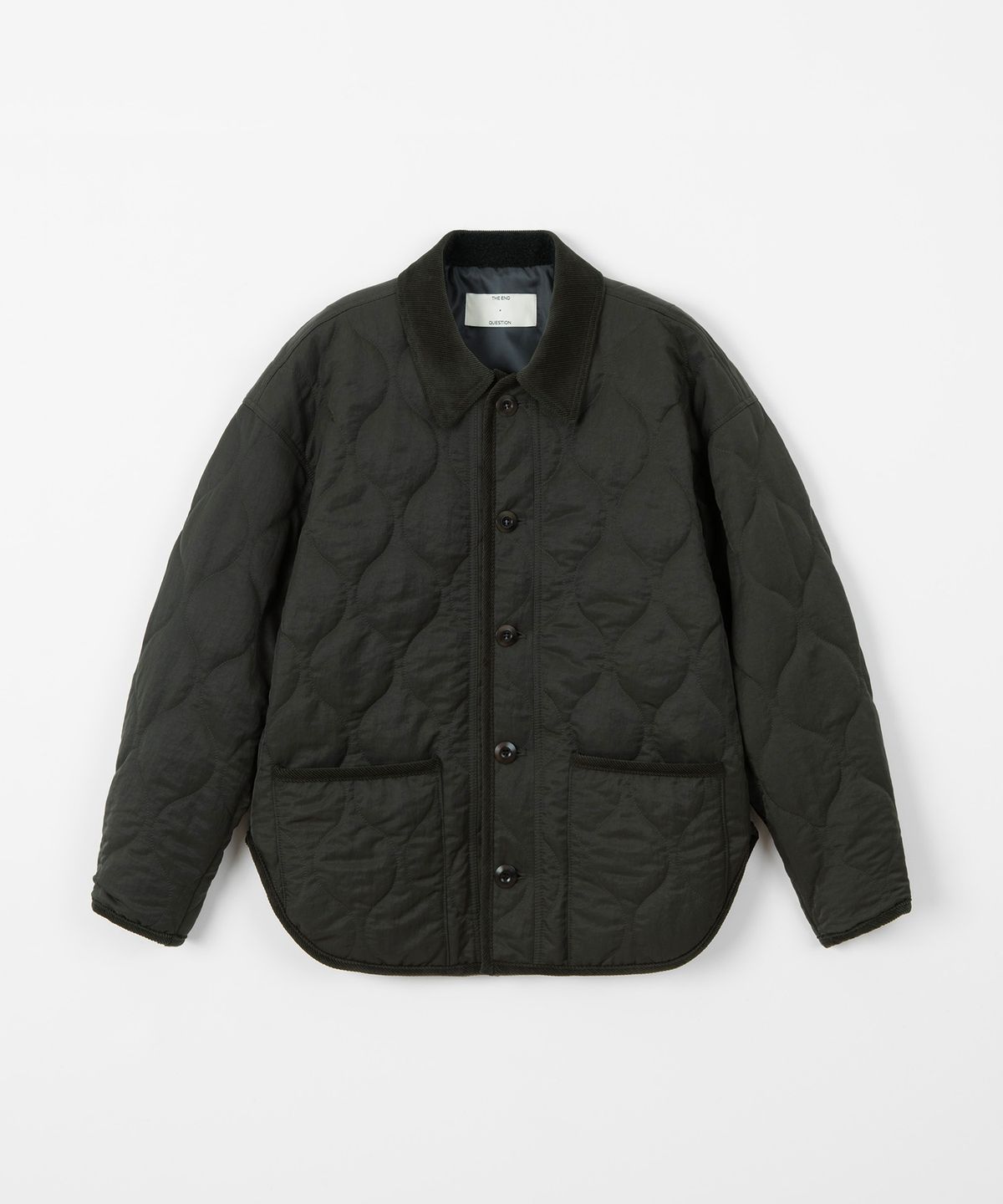 디앤드퀘스천(THEENDQUESTION) Quilting half jacket / KHAKI