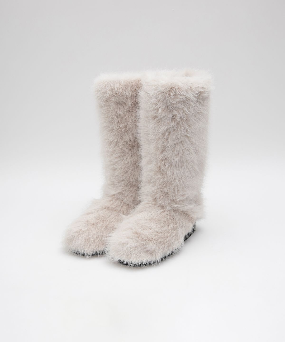 로라로라(ROLAROLA) FUR LONG BOOTS IVORY